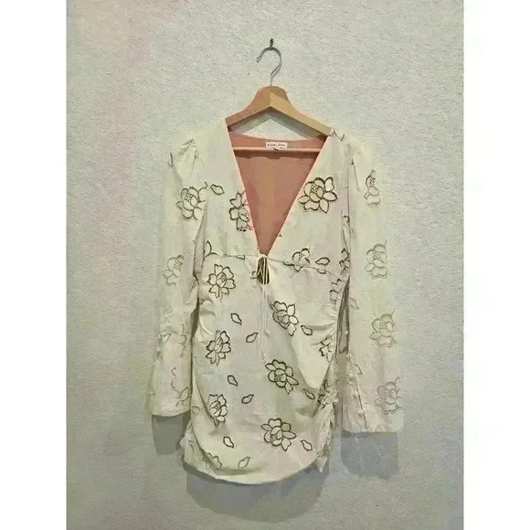 For Love & Lemons Renne bell sleeves Mini SZ L - Picture 5 of 7